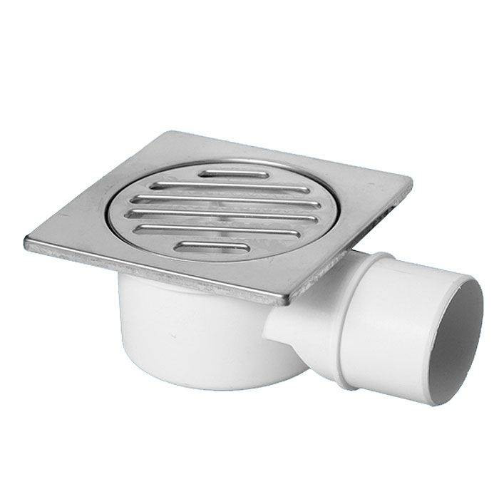 Трап напольный ф50 10х10 горизонтальный McAlpine MRFG4 в строительном магазине