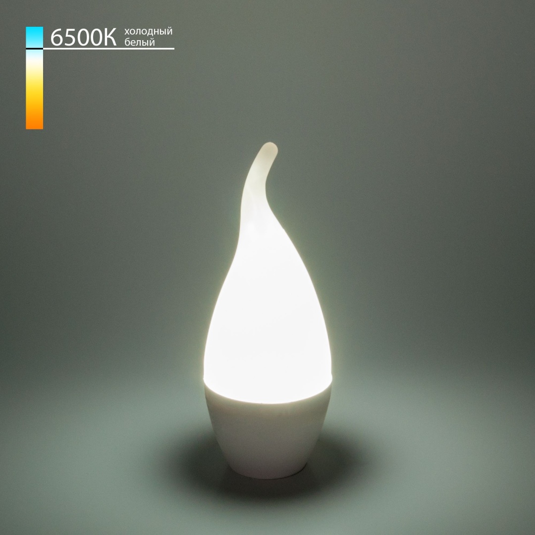 Светодиодная лампа Свеча на ветру BLE1420 СDW LED D 6W 6500K E14 BLE1420 в строительном магазине