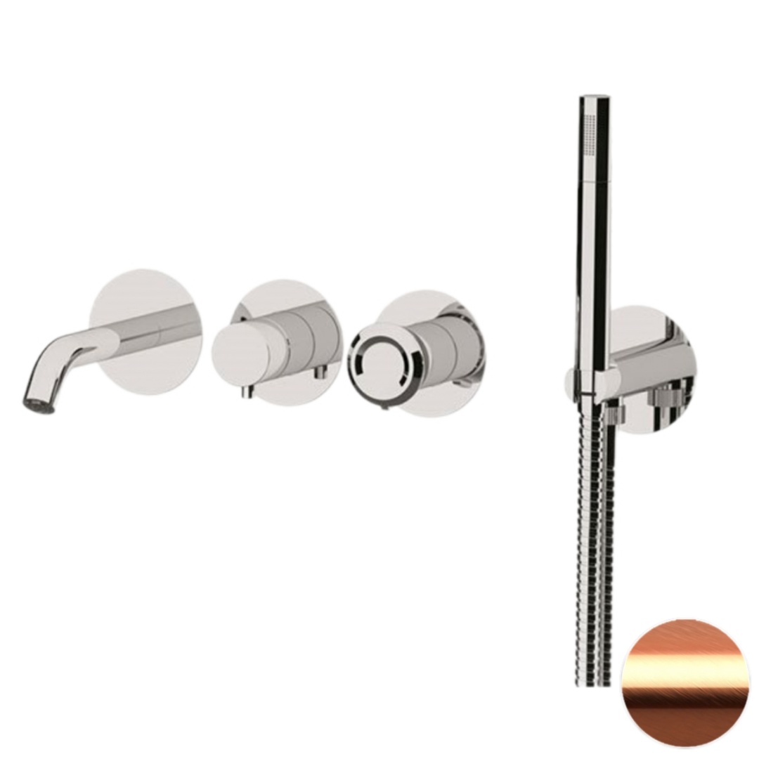 Смеситель для ванны Remer Element ET53D2PRP, медь брашированная в строительном магазине