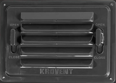 Решетка для вентиляции цоколя (38х27см) Krovent серая RAL 7024