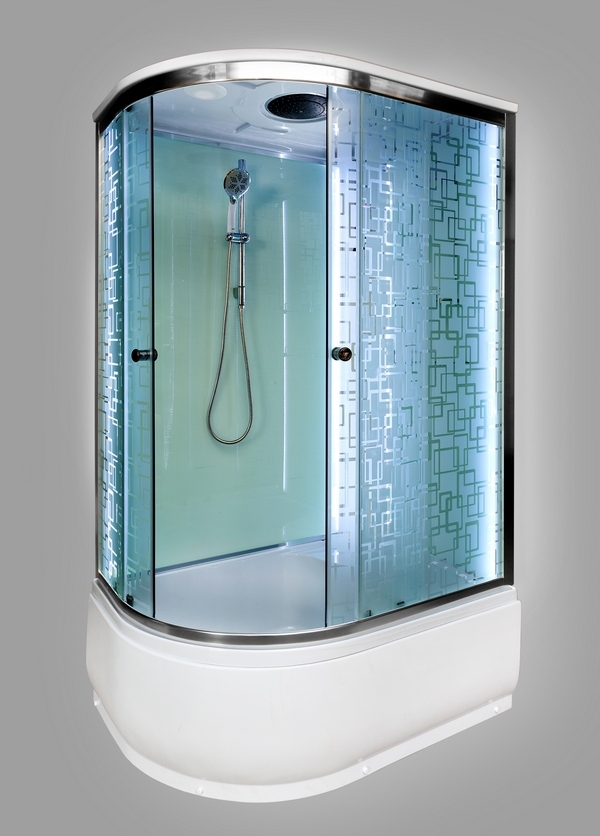 Душевая кабина Deto EM4512 R LED с гидромассажем в строительном магазине