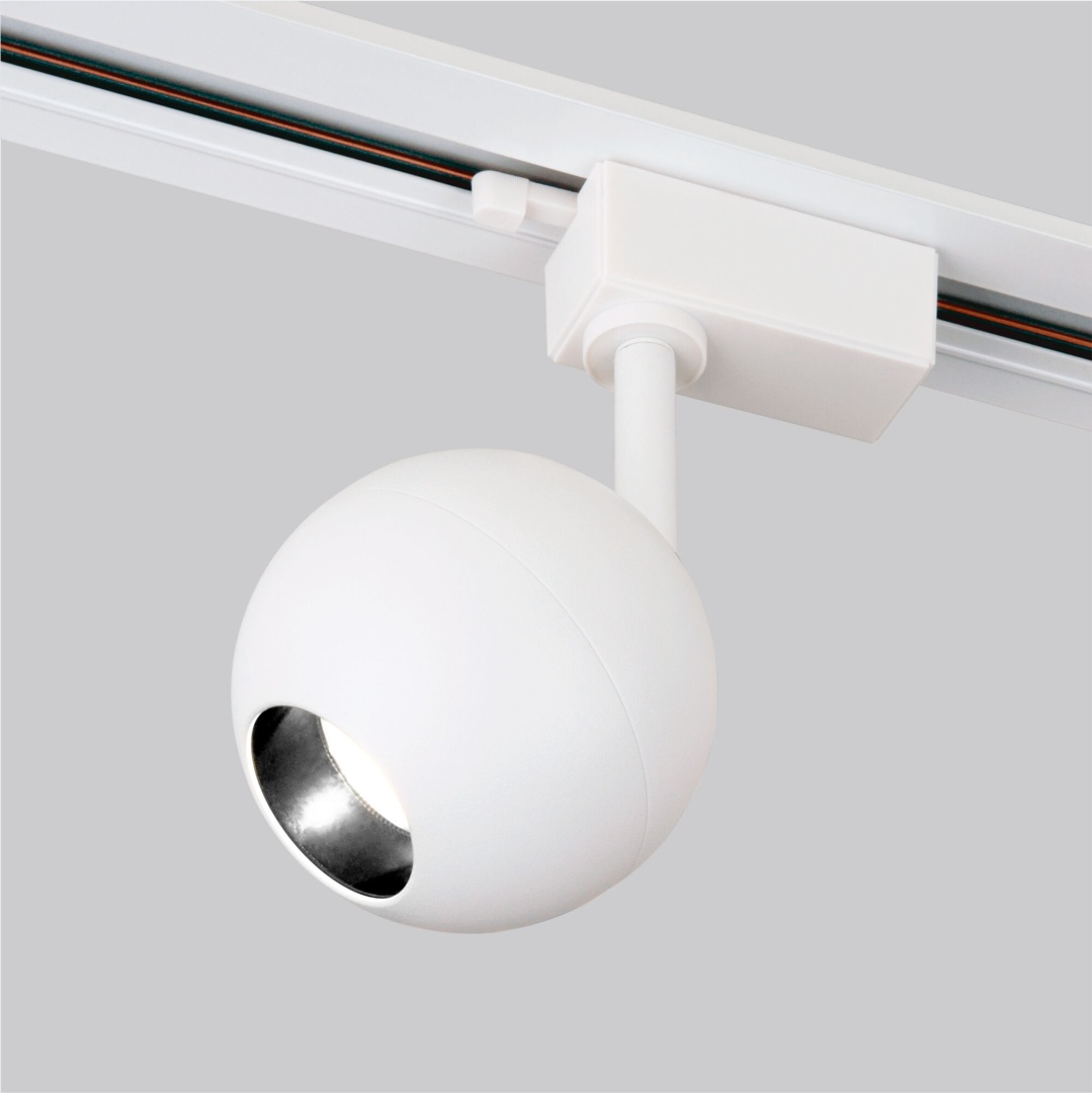 Трековый светодиодный светильник для однофазного шинопровода Ball Белый 12W 4200K LTB77 в строительном магазине