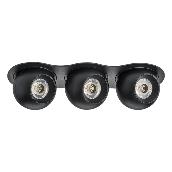 i637727272 Светильник INTERO LED 9W*3 850LM*3 24G ЧЕРНЫЙ 3000K (217637+217072+217072+217072) в строительном магазине