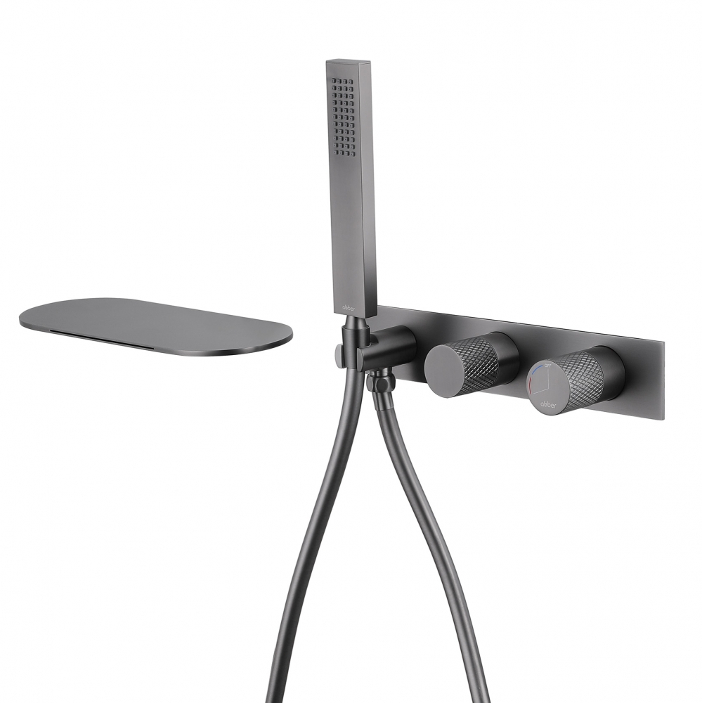 Смеситель ABBER Rund AF8731NG для ванны скрытого монтажа, никель в строительном магазине