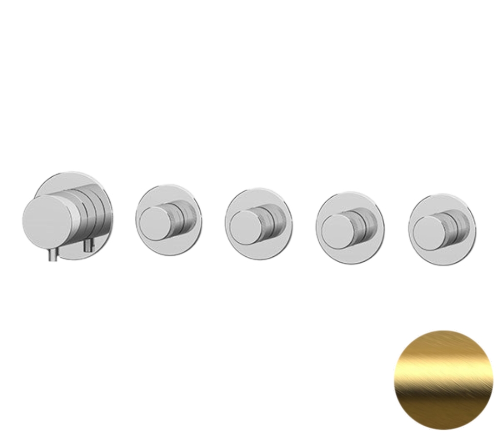 Смеситель для душа Remer X Style N98D4PBG, золото брашированное в строительном магазине