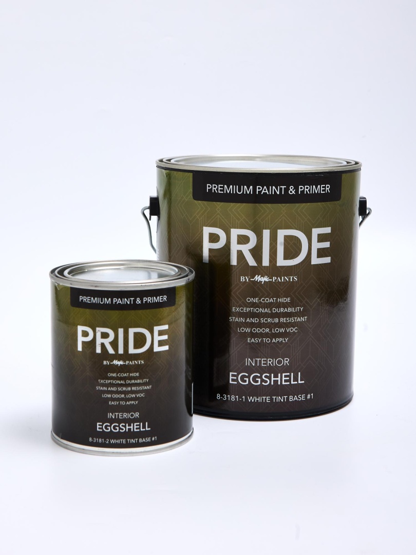 Краска интерьерная Majic Paints Pride Eggshell / Маджик Паинт Прайд с эффектом яичной скорлупы акриловая 0,9л в строительном магазине