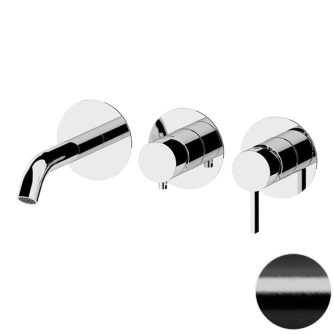 Смеситель для ванны Remer Metrica MC54D2PCFP, черный брашированный хром в строительном магазине