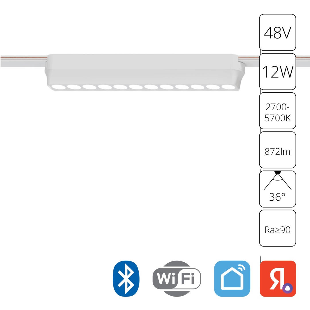 Магнитный трековый светильник Arte Lamp RAPID SMART A2954PL-1WH в строительном магазине
