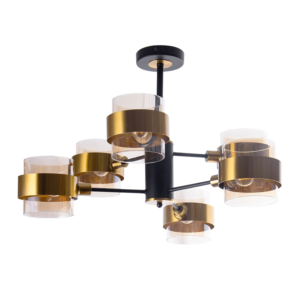 Люстра на штанге Arte Lamp CARLO A8205SP-6BK в строительном магазине