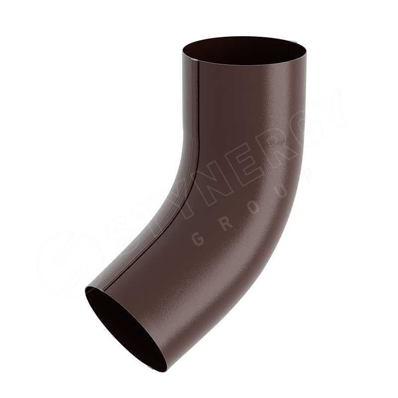 Колено трубы 60° Stynergy ПРЕМИУМ PU 125/90 RAL 8017