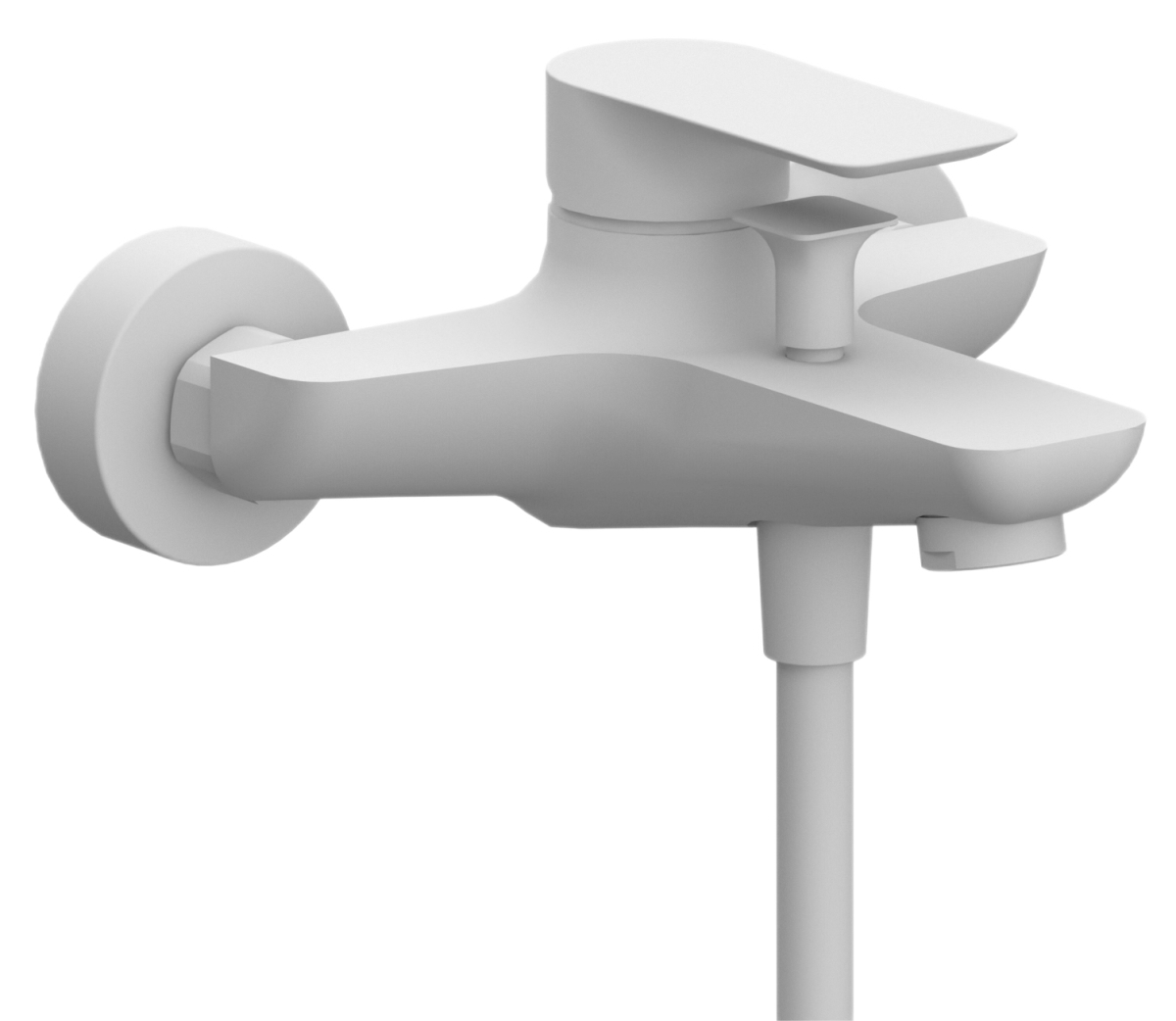 Смеситель для ванны Remer Infinity I05BO, белый матовый в строительном магазине