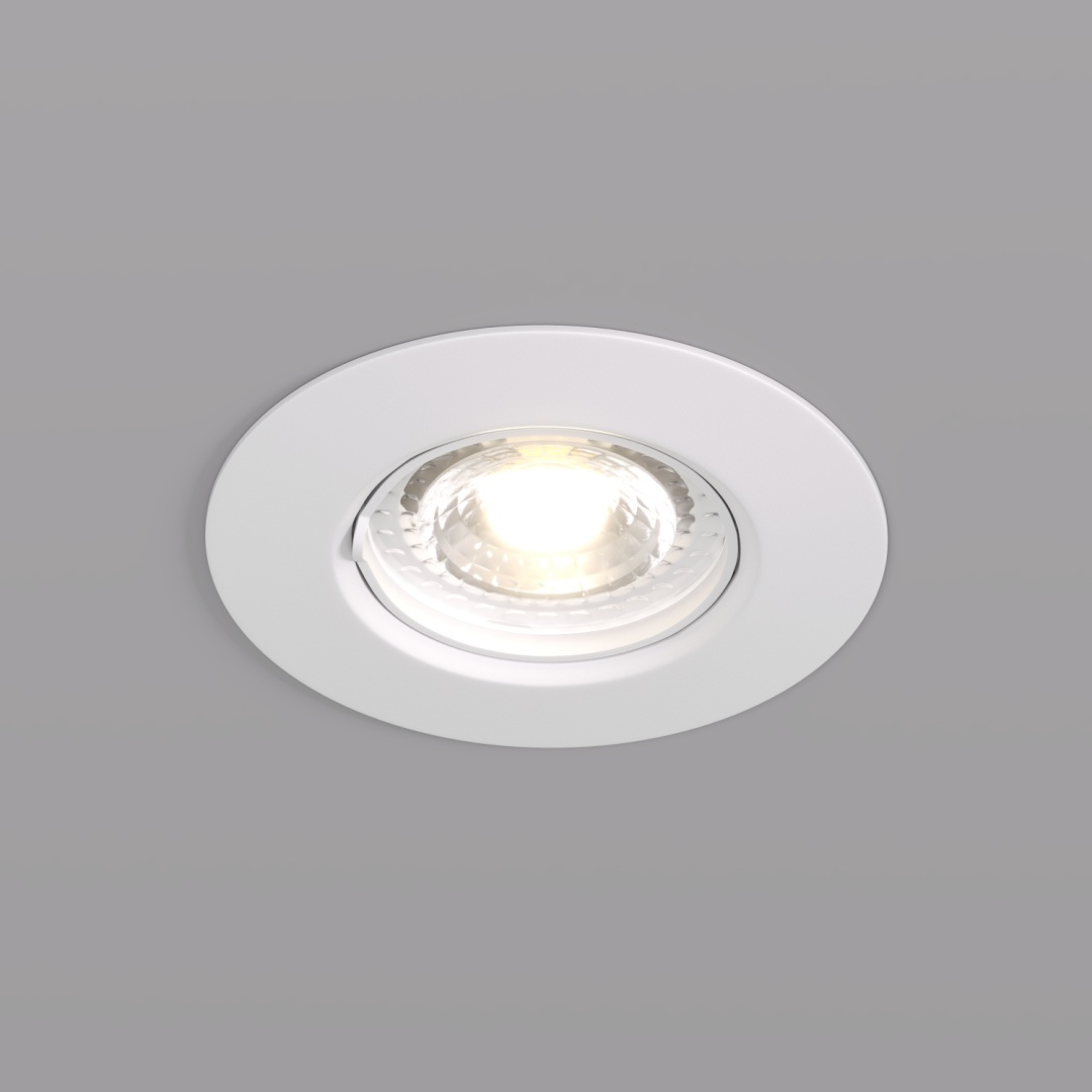 DK3028-WH Встраиваемый светильник, IP 20, 10 Вт, GU5.3, LED, белый, пластик в строительном магазине