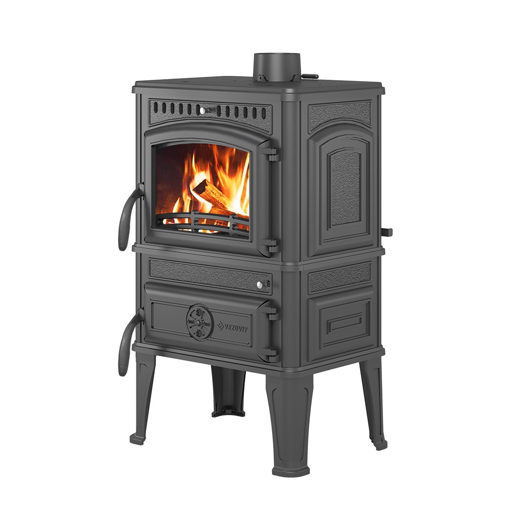 Печь-камин Везувий LV-12S "Антрацит" в строительном магазине