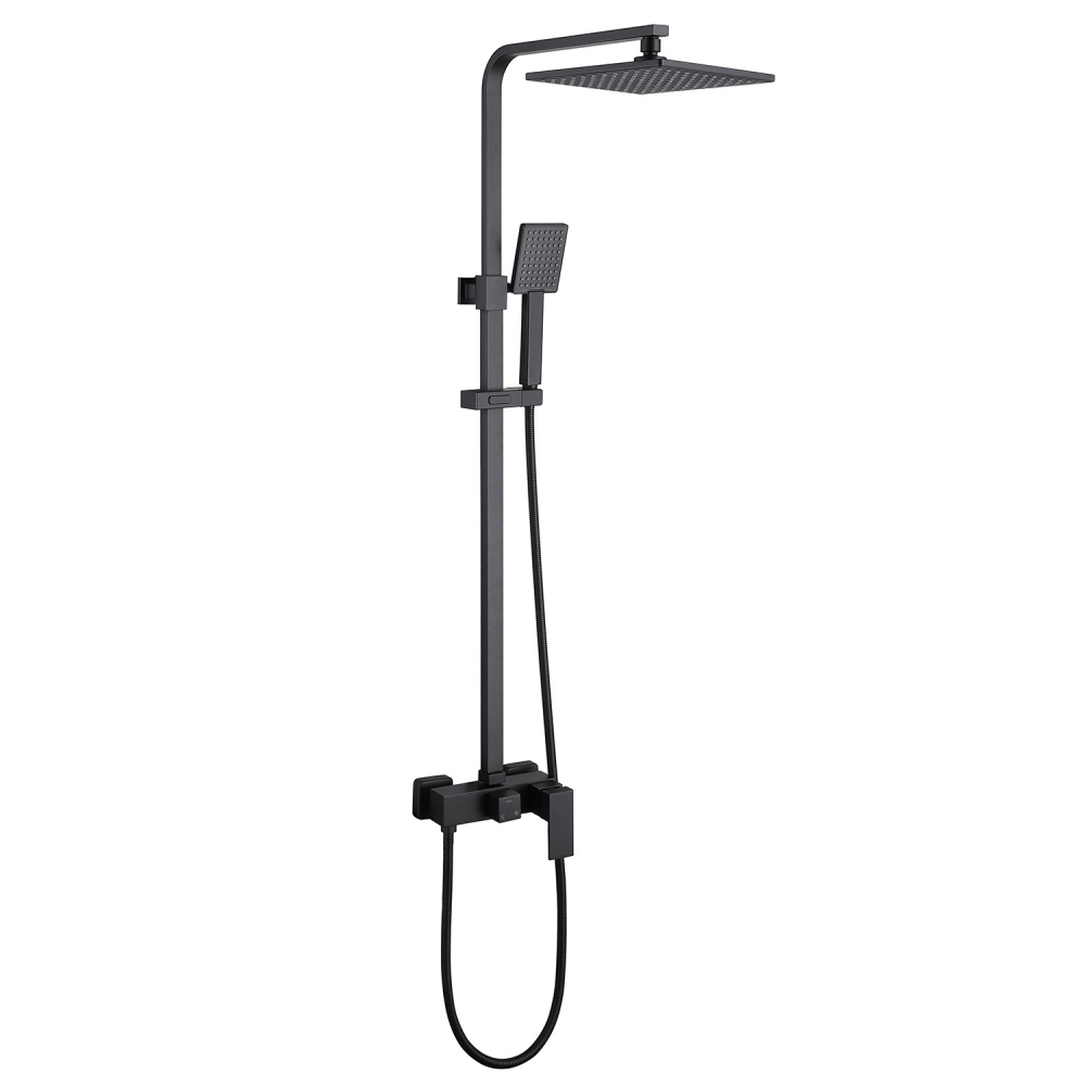 Душевая стойка ABBER Daheim AF8220B без излива, черная матовая в строительном магазине