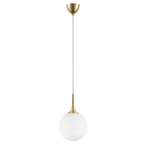 813032 Подвес GLOBO 1х40W E14 gold/white в строительном магазине