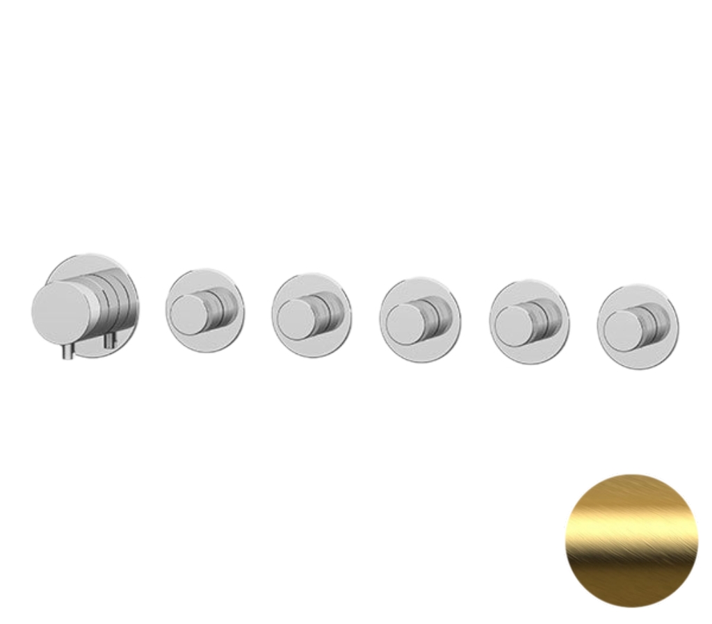 Смеситель для душа Remer X Style N98D5PBG, золото брашированное в строительном магазине