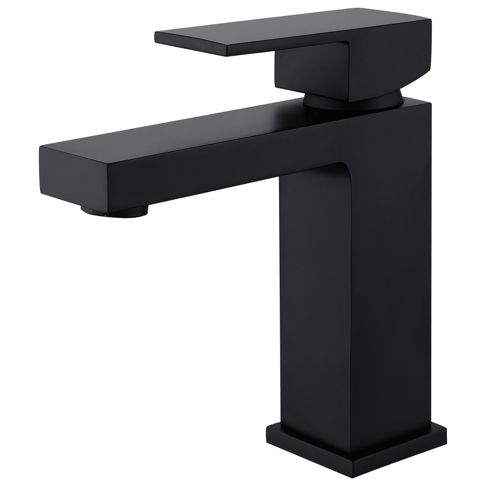 Смеситель ABBER Daheim AF8210B для раковины, черный матовый в строительном магазине