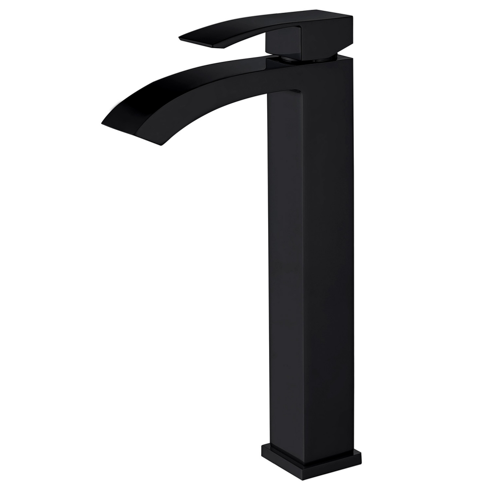 Смеситель ABBER Wasserfall AF8611B для накладной раковины, черный матовый в строительном магазине