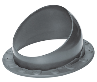 Krovent Base-VT Seam 125-150 основание вентиляционной трубы под фальц серый (RAL 7024)
