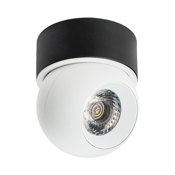 i06407 Светильник INTERO LED 9W 850LM 24G БЕЛЫЙ/ЧЕРНЫЙ 4000K (217064+521707) в строительном магазине