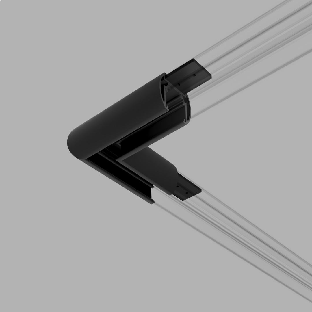 Slim Magnetic Коннектор угловой для шинопровода Round накладной 85135/00 в строительном магазине