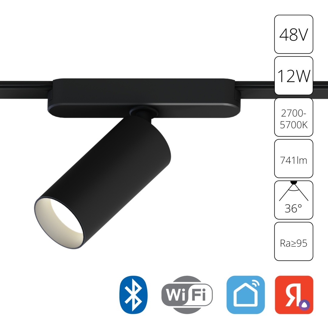 Магнитный трековый светильник Arte Lamp RAPID SMART A2958PL-1BK в строительном магазине