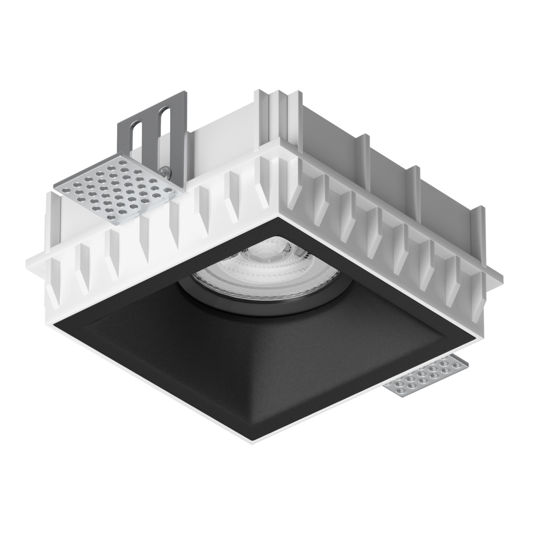 G214507BMOD Светильник DOMINO QUAD под LED модуль/лампу МR16 ЧЁРНЫЙ (214510+214507+214007) в строительном магазине