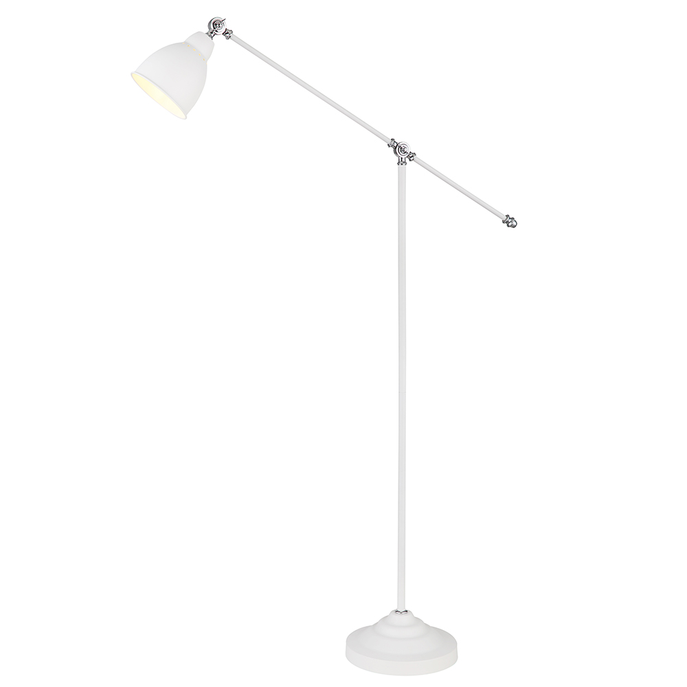 Торшер Arte Lamp BRACCIO A2054PN-1WH в строительном магазине