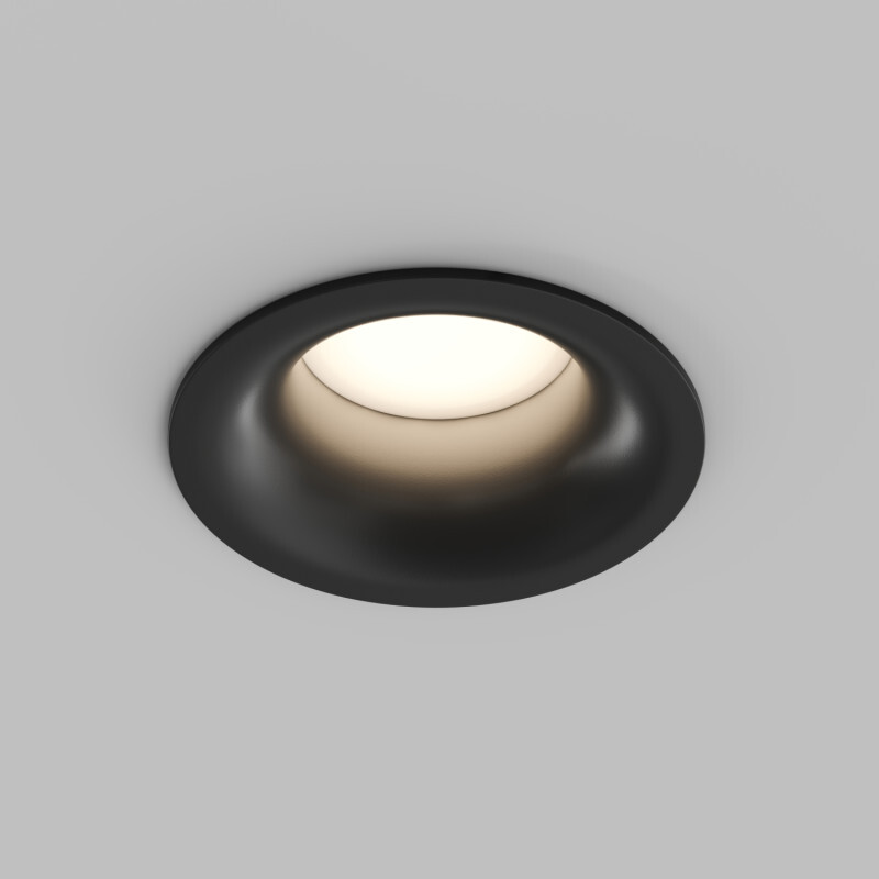 Встраиваемый влагозащищенный светильник KIBEK, IP65, 15 Вт, GU5.3, LED, черный, пластик в строительном магазине