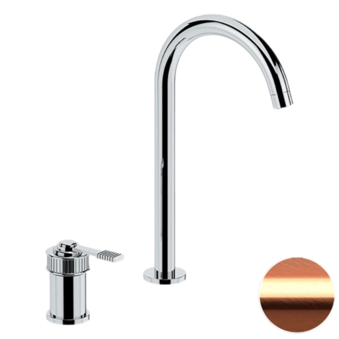 Смеситель для раковины Remer Atelier AL57LRP, медь брашированная в строительном магазине