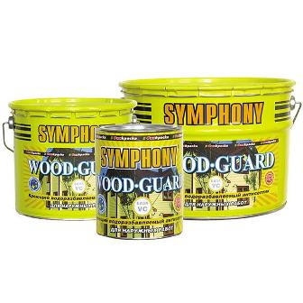 Краска-антисептик Symhony Wood-guard (Симфония Вудгард) Кроющая 2,7л