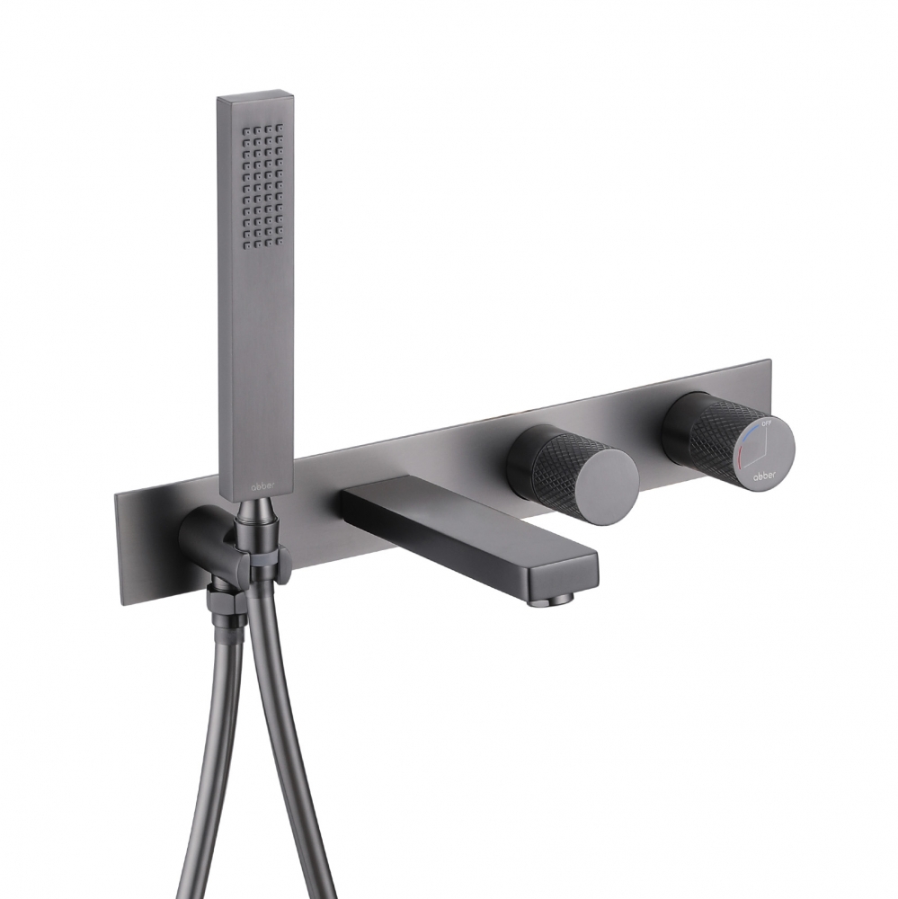 Смеситель ABBER Rund AF8730NG для ванны скрытого монтажа, никель в строительном магазине