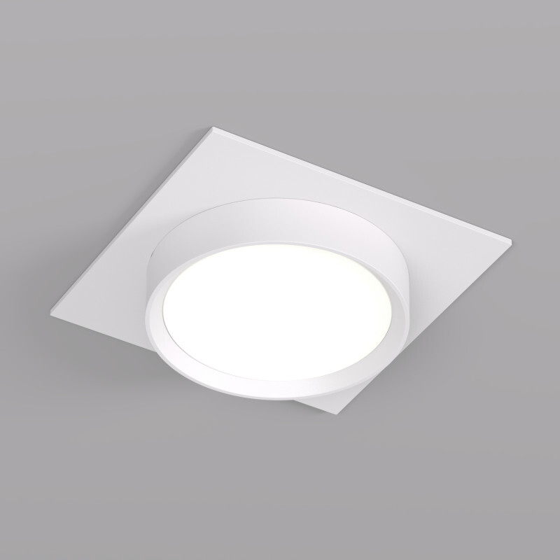 DK2091-WH Встраиваемый светильник FLAT, IP 20, до 15 Вт, GX53, LED, белый, алюминий в строительном магазине