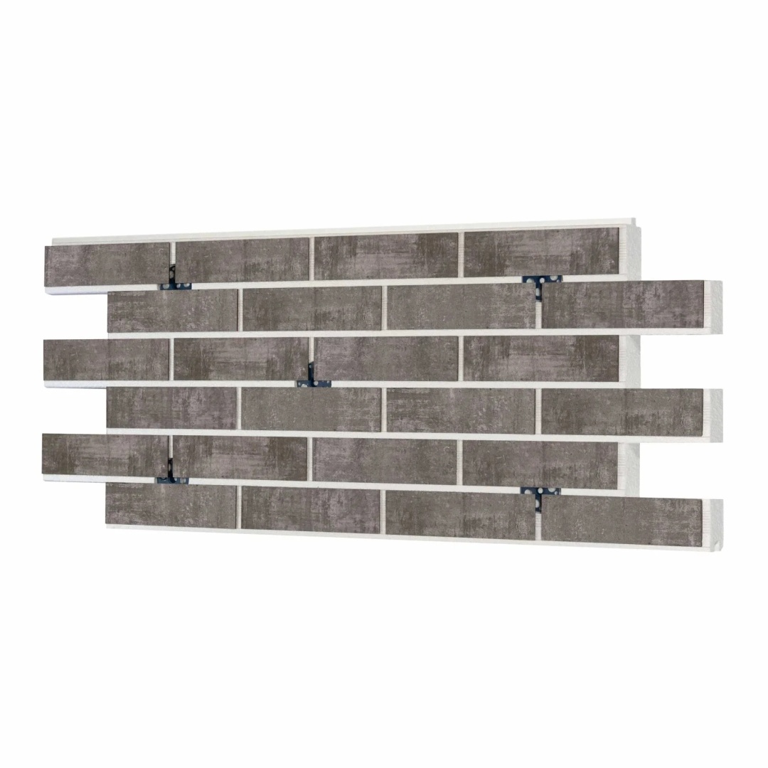 Термопанель ППС Beryoza Ceramica Brick Wall Серый