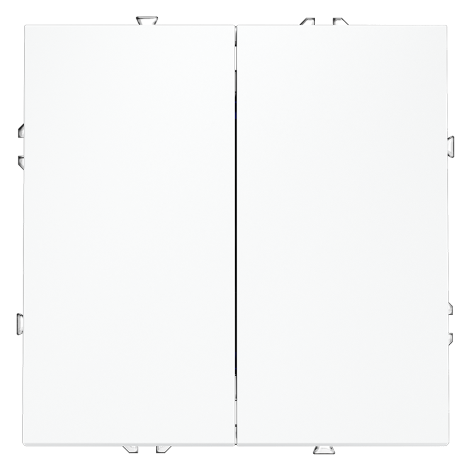 Выключатель встраиваемый VOLTUM S70 двухклавишный 10А, (белый матовый) в строительном магазине