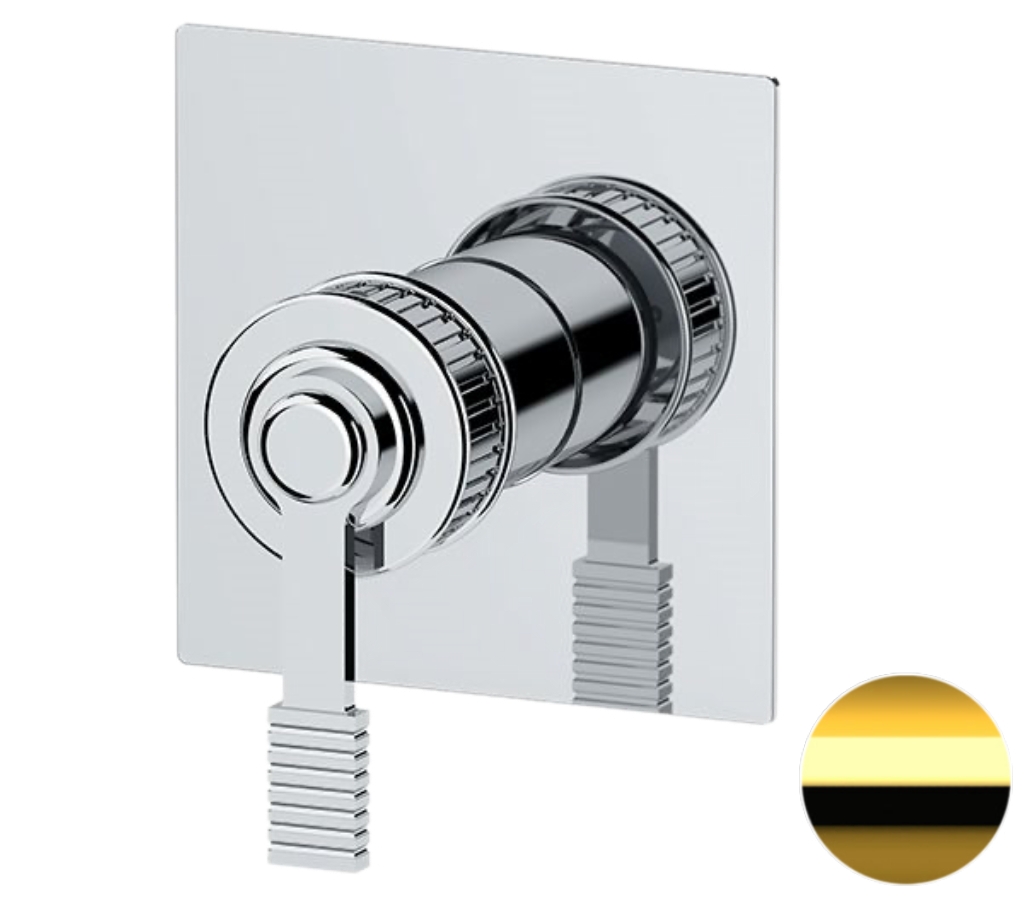 Смеситель для душа Remer Atelier AL30QDO, золото глянцевое в строительном магазине