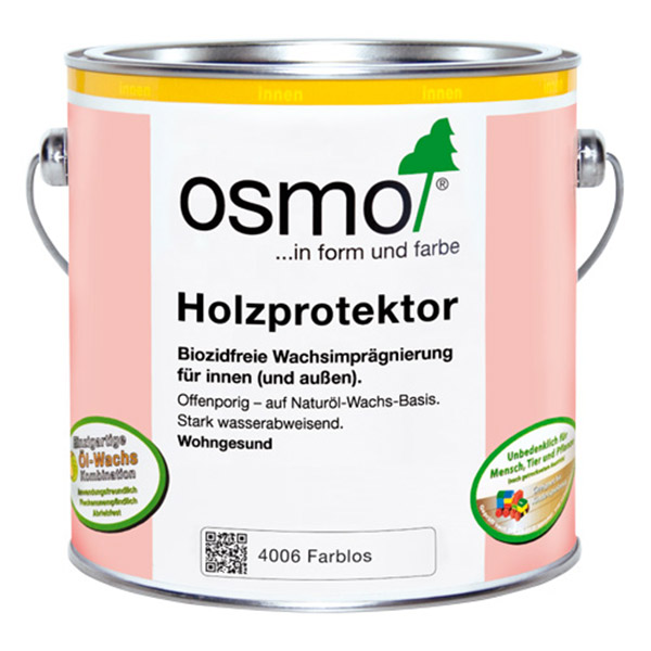 Пропитка для древесины "Holzprotektor" OSMO 4006 с водоотталкивающим эффектом 0,75л