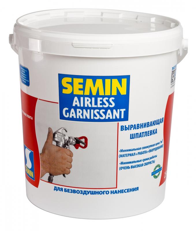 Semin Airless Garnissant выравнивающая шпатлевка для безвоздушного нанесения 25кг