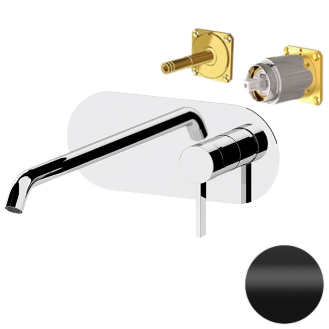 Смеситель для раковины Remer Metrica MC15KBNO, черный матовый в строительном магазине