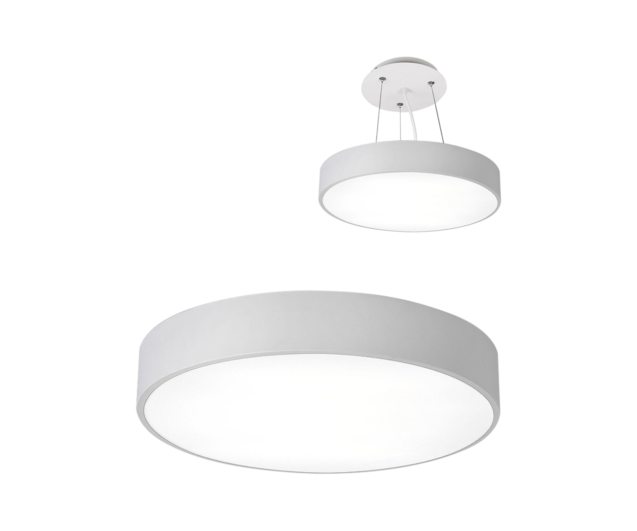 05460,01 Светильник Медина белый d60 Led 48W в строительном магазине