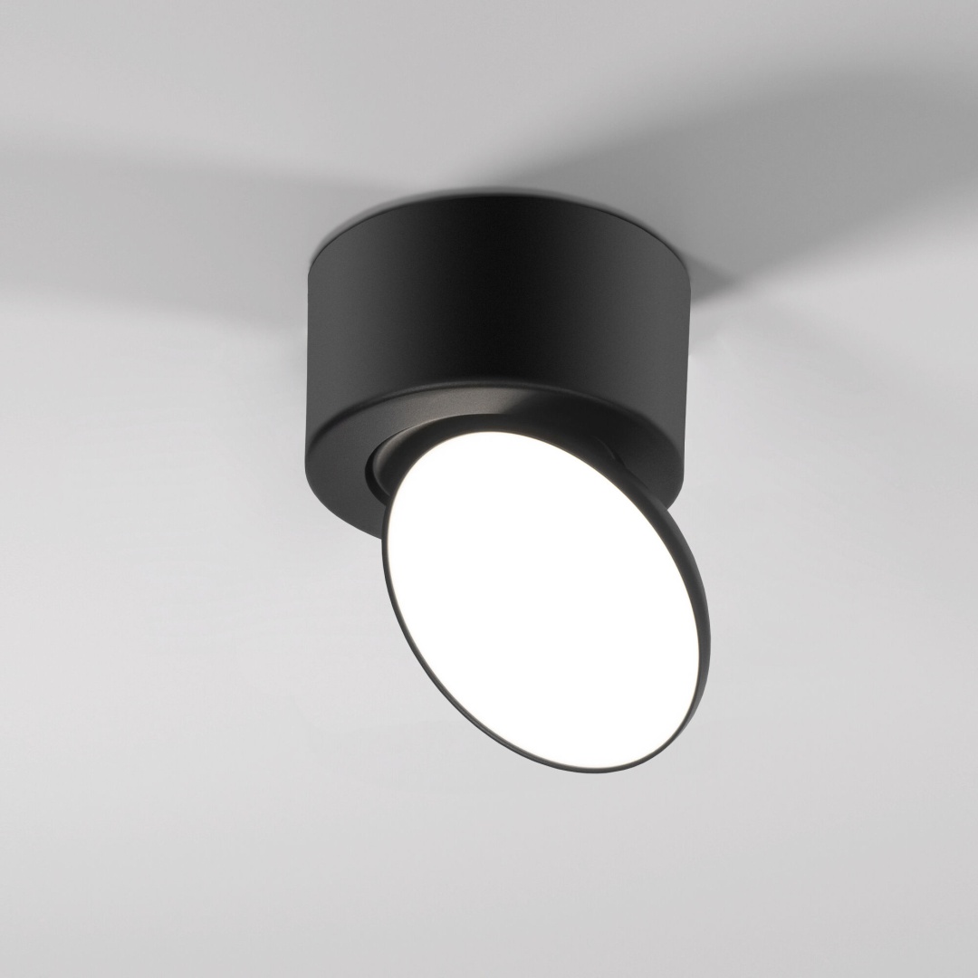 Светильник накладной поворотный светодиодный Smooth 10W 4000K черный 25053/LED в строительном магазине