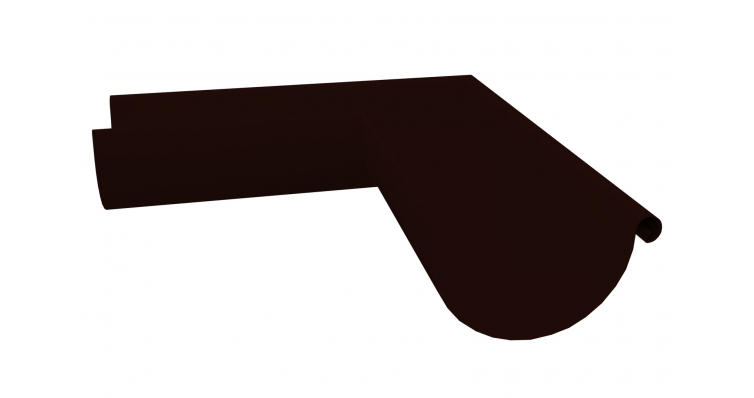 Угол желоба внутренний 90 градусов, D 150 мм, Grand Line RR32 темно-коричневый 150х100