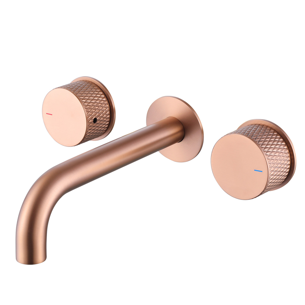 Смеситель ABBER Wasser Kreis AF81122MRG для раковины скрытого монтажа, розовое золото матовое в строительном магазине