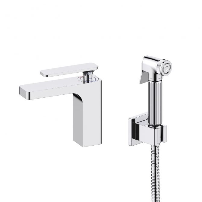 Смеситель для раковины с гигиеническим душем Timo Torne 4360/00G хром в строительном магазине