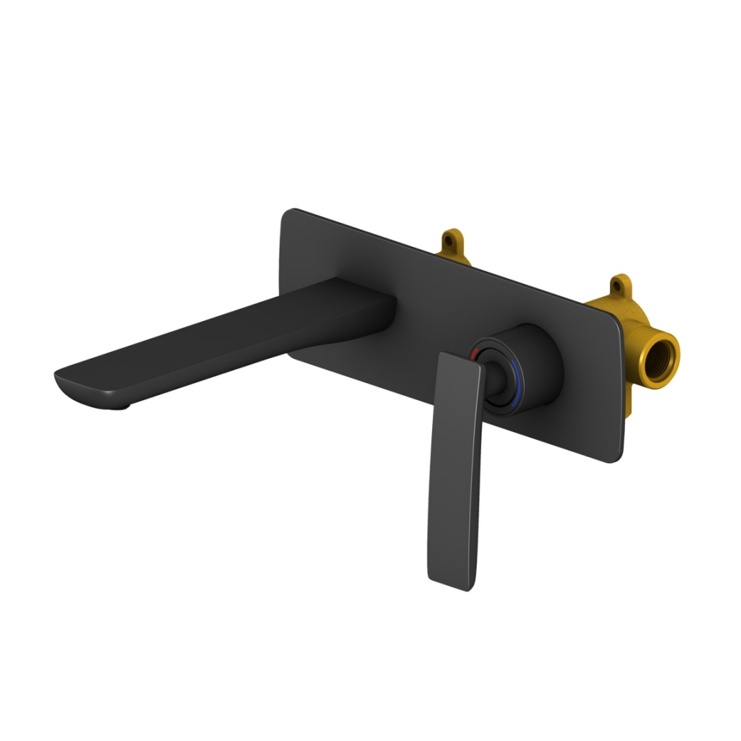 Смеситель для раковины встроенный Timo Helmi (4071/03SM) черный в строительном магазине