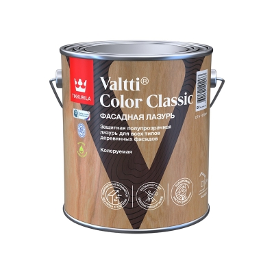 Лессирующая пропитка по дереву Tikkurila Valtti Color Classic (Тиккурила Валти Колор Классик) 2,7л