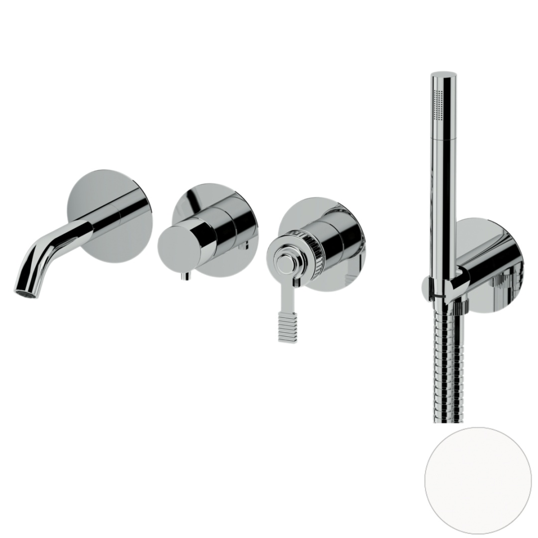 Смеситель для ванны Remer Atelier AL53D2PBO, белый матовый в строительном магазине