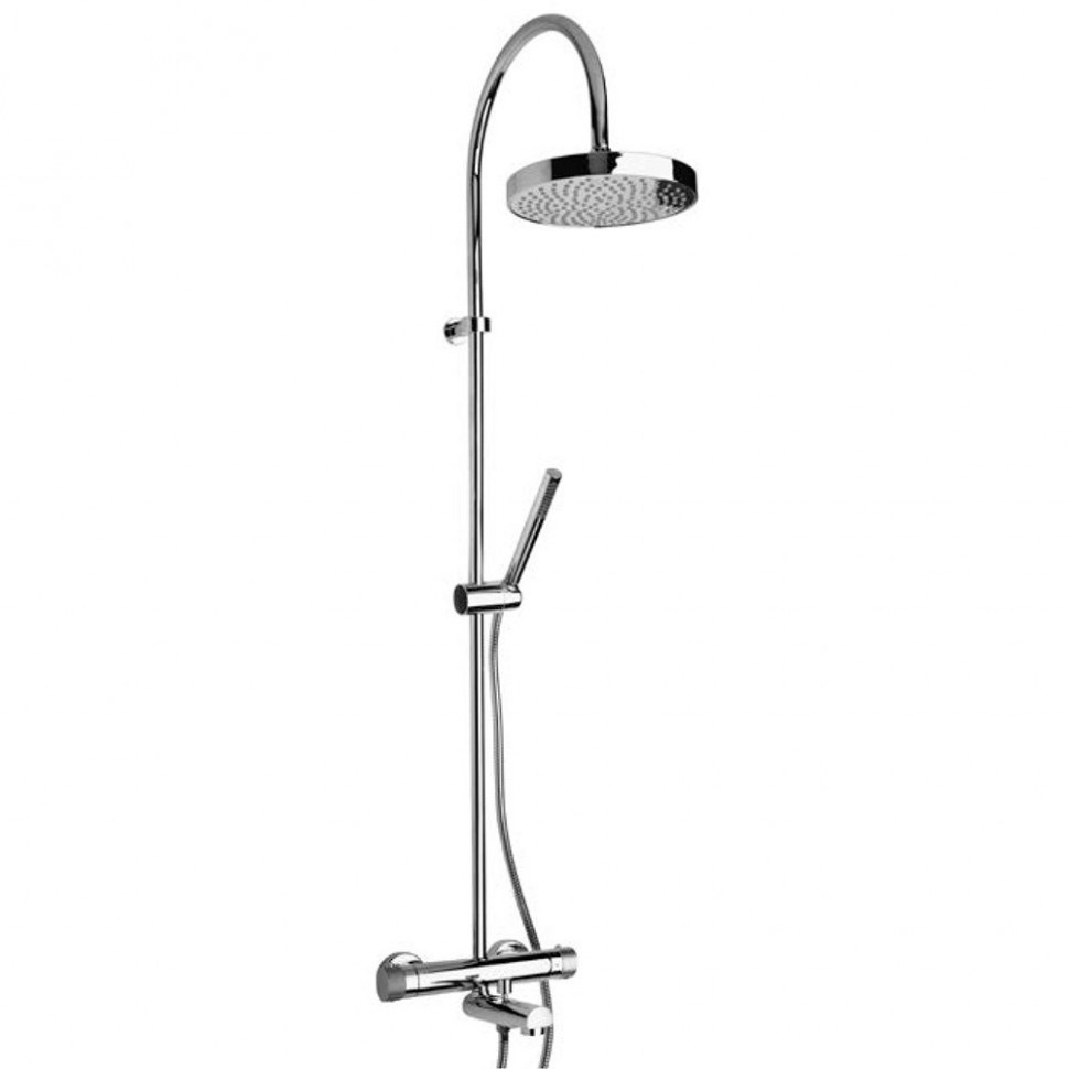 Душевая система Paini Cox 78CR687TH1KM 200 мм, с изливом и термостатом в строительном магазине