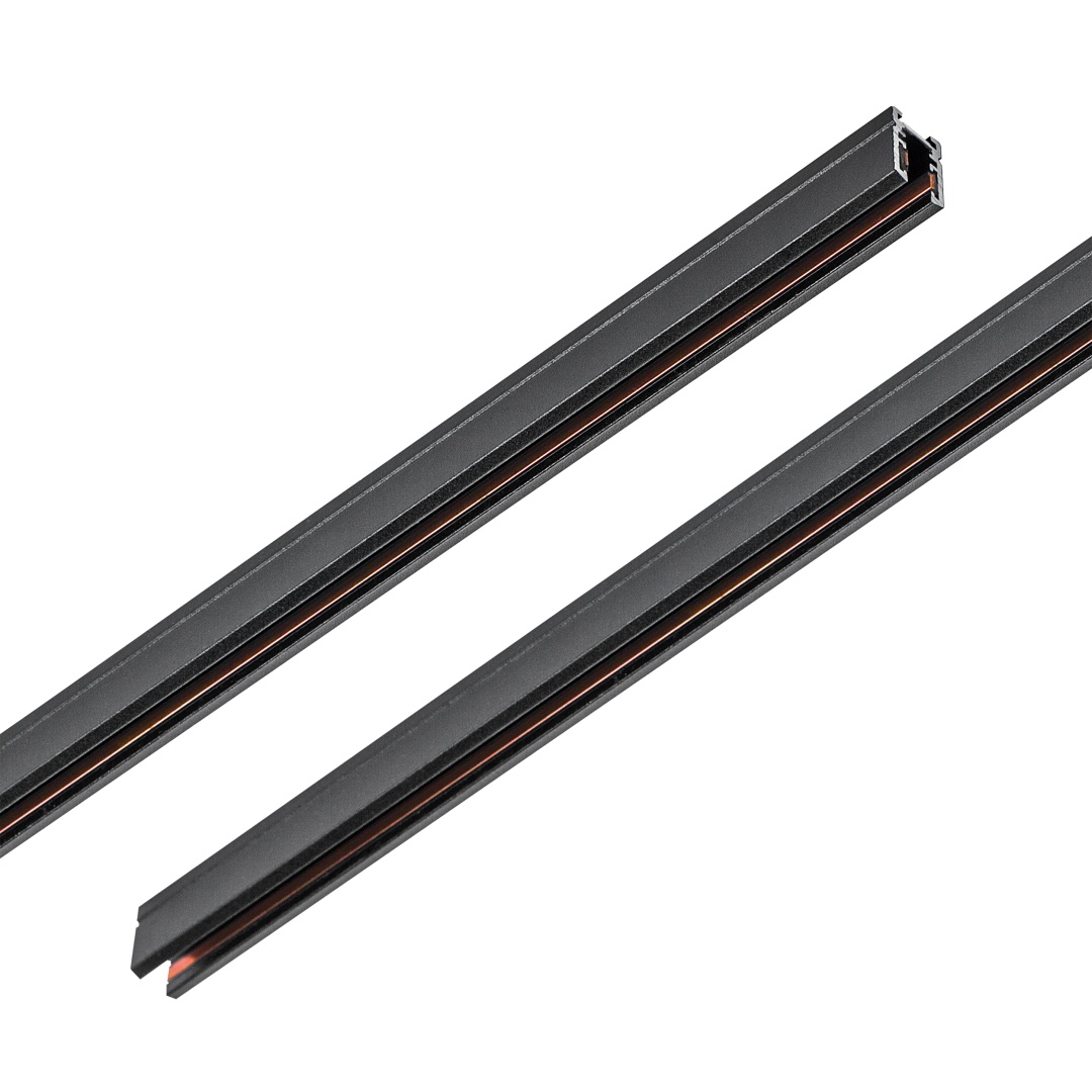 506027 Трек 24V двухконтактный однофазный LINEA 2м ЧЕРНЫЙ в строительном магазине