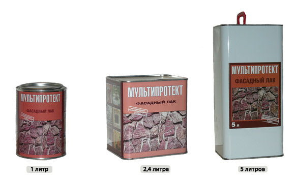 Фасадный лак МультиПротект-Л матовый 5 л в строительном магазине